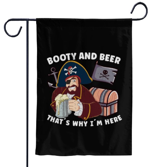 Beer Lover Pirate Pirate Ship Pirate Captain Garden Flags