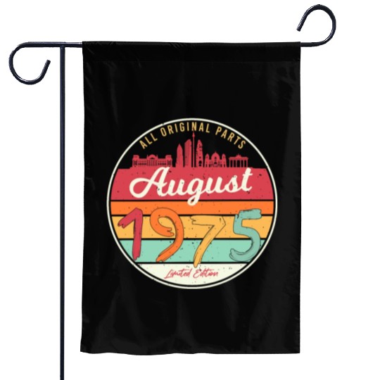 1975 In August Vintage Garden Flags