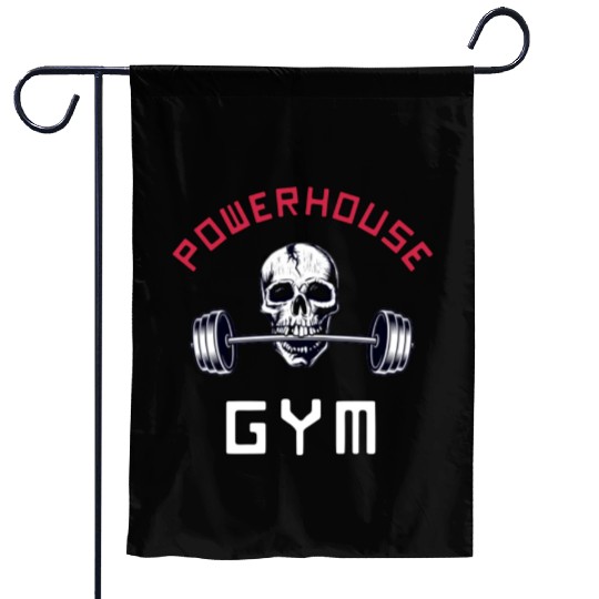 Powerhouse Gym - Bodybuilding Workout Saying Garden Flags