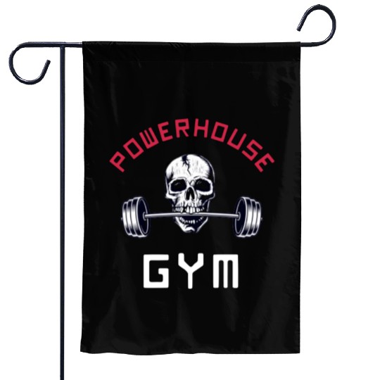 Powerhouse Gym - Bodybuilding Workout Saying Garden Flags