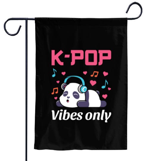 kpop vibes only, k pop music, korean pop music Garden Flags