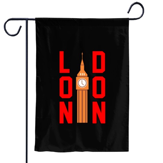 London Funny Gift Idea Garden Flags