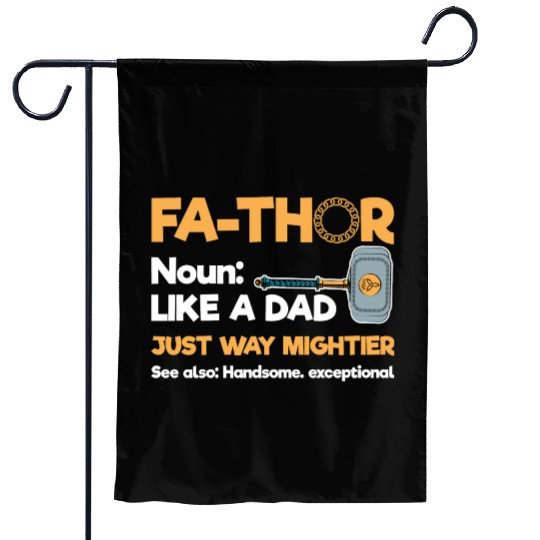 Thor Father Axe Garden Flags