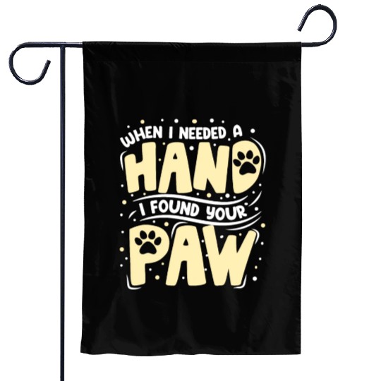When I Needed a Hand Cat Lover Kitty Cats Mom Dad Garden Flags