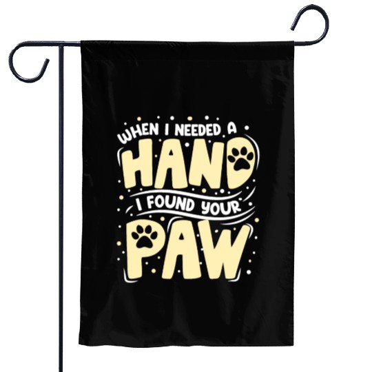 When I Needed a Hand Cat Lover Kitty Cats Mom Dad Garden Flags