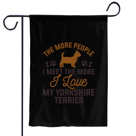 I Love My Yorkshire Terrier Garden Flags