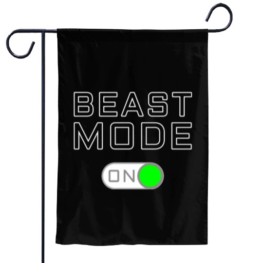 Beast Funny Workout Gym Mode Garden Flags