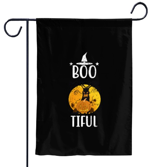 Boo Tiful Funny Halloween Garden Flags