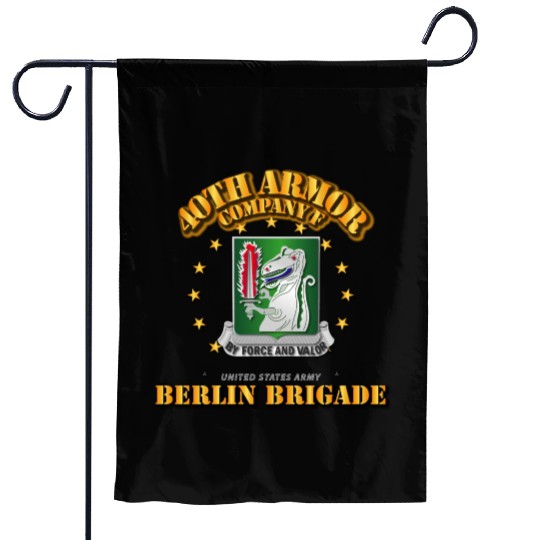 Army Company F 40th Armor Berlin Brigade Garden Flags