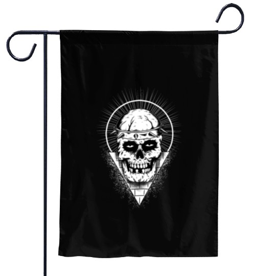 Bull Skull Garden Flags
