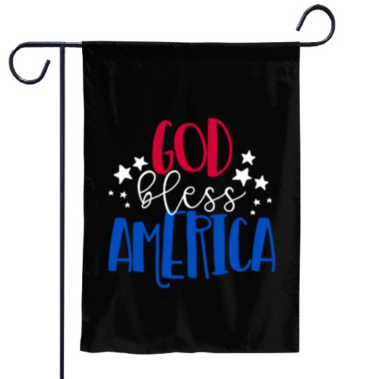 God Bless America Patriotic American 4th of Julygo Garden Flags