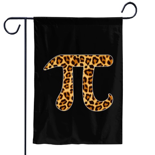 Pi Leopard Print Skin Cheetah Pi Day Math Nerd Garden Flags
