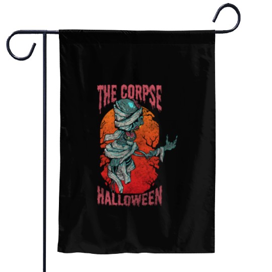 Mummy Creepy Anubis Garden Flags