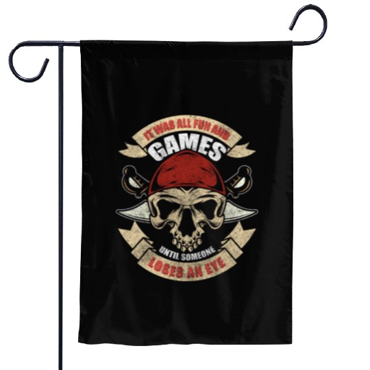 Pirates Outlaw Buccaneer Garden Flags