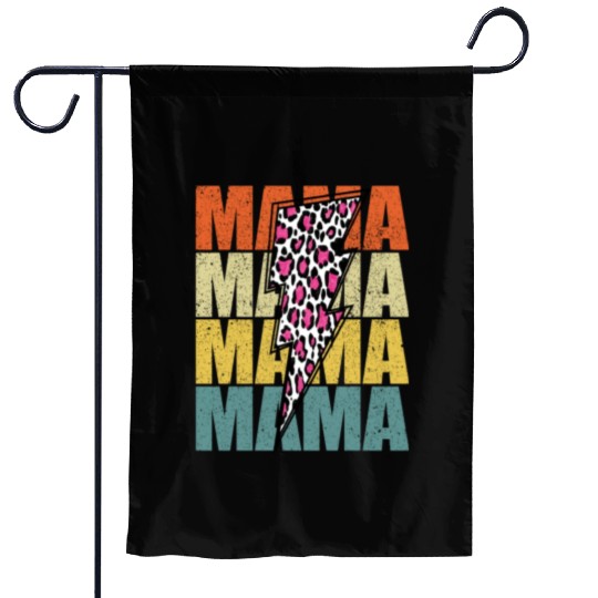Lightning Bolt Leopard Cheetah Print Multi Color Garden Flags