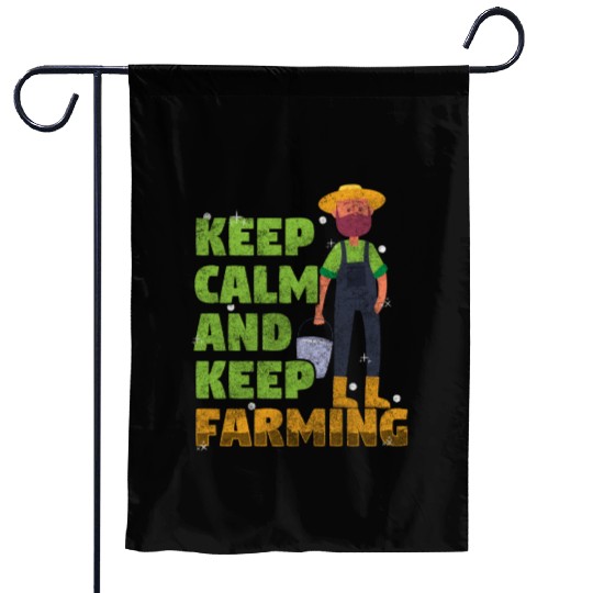 Agriculture Tractor Cows Grain Garden Flags