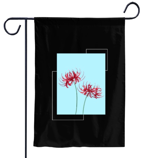 Red Spider Lily Lycoris Recoil Anime Fanart Garden Flags