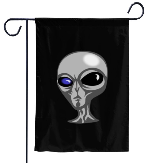 Roswell New Mexico Grey Alien Garden Flags