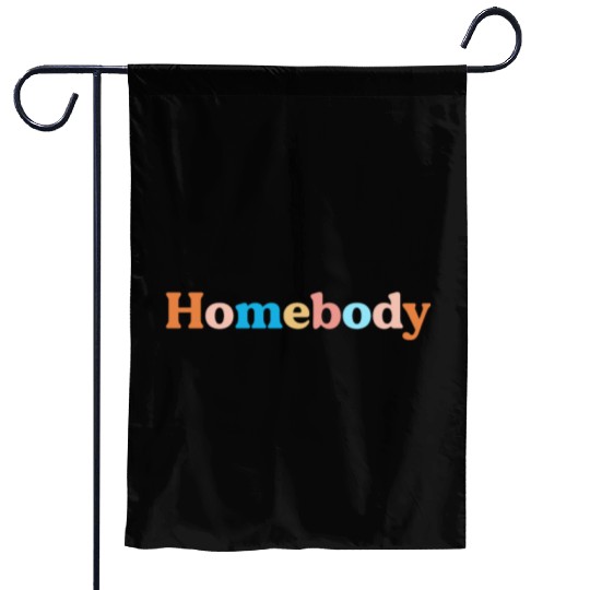 Retro Homebody Rather Be Inside Vintage Introvert Garden Flags