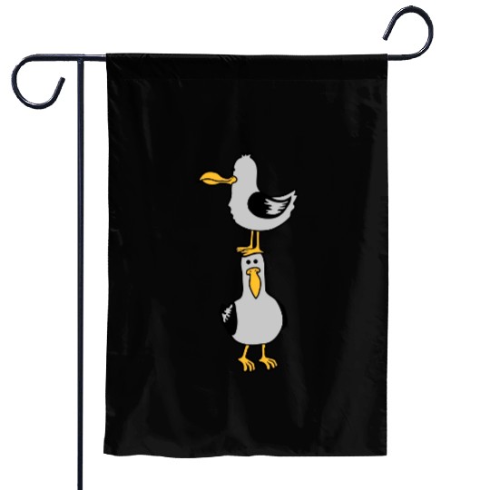 seagull team 2 friends Garden Flags