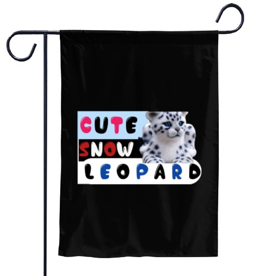 Cute Snow leopard |big cats Garden Flags