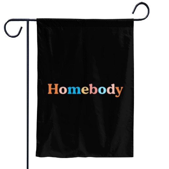 Retro Homebody Rather Be Inside Vintage Introvert Garden Flags
