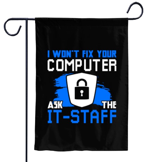 Cyber Security Funny Computer Garden Flags