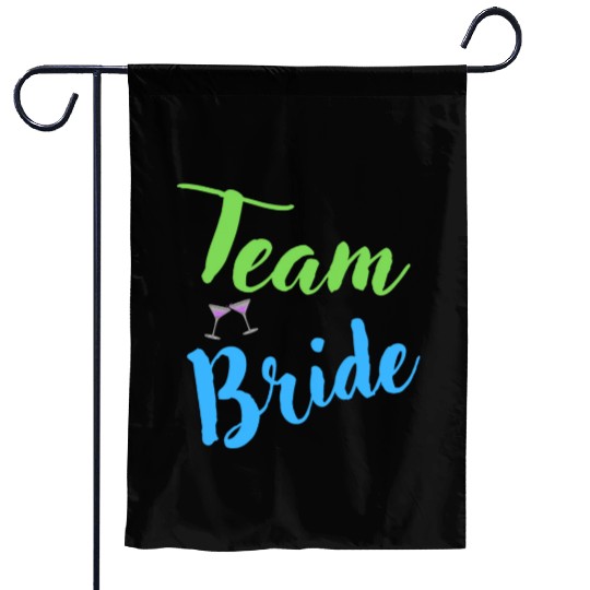 Team Bride Bachelorette Party Hen Party Garden Flags