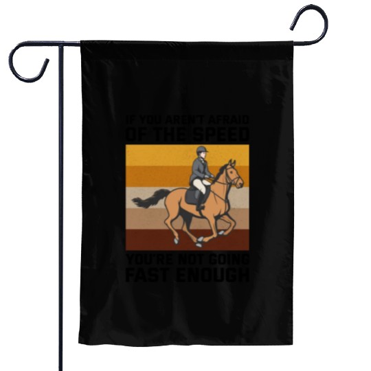 Barrel Racer Rodeo Racing Horse Riding Race Funny Garden Flags