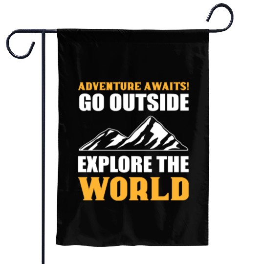 Explore the World Courageous Person Gift Garden Flags