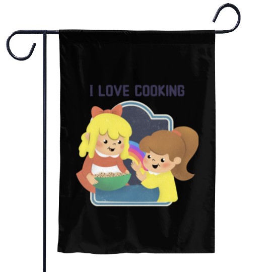 I Love Cooking Garden Flags