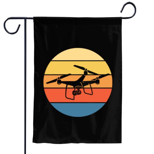 Drone Drone Pilot Drone Operator Quadrocopter Garden Flags