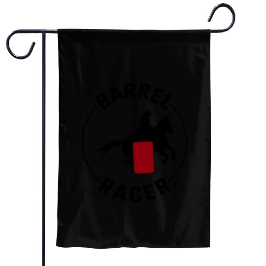 Barrel Racer Rodeo Racing Horse Riding Race Funny Garden Flags