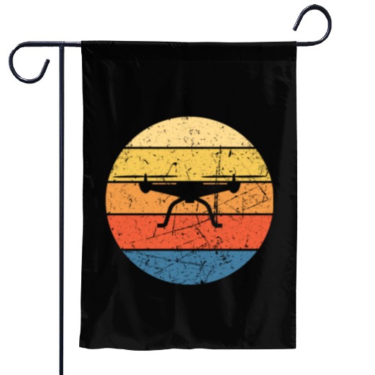Drone Drone Pilot Drone Operator Quadrocopter Garden Flags