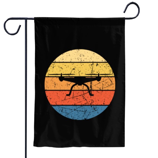 Drone Drone Pilot Drone Operator Quadrocopter Garden Flags