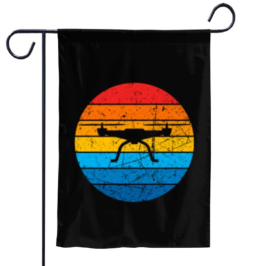 Drone Drone Pilot Drone Operator Quadrocopter Garden Flags