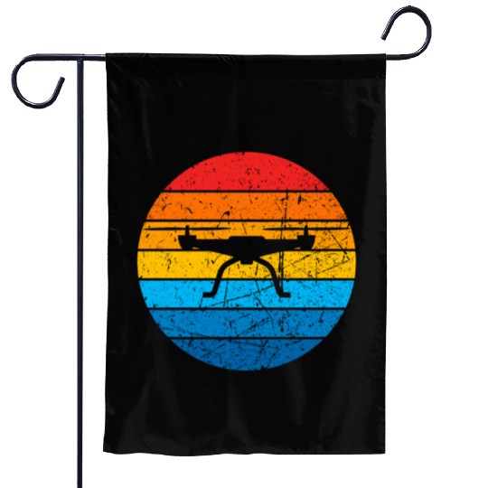 Drone Drone Pilot Drone Operator Quadrocopter Garden Flags