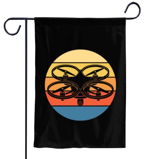 Drone Drone Pilot Drone Operator Quadrocopter Garden Flags