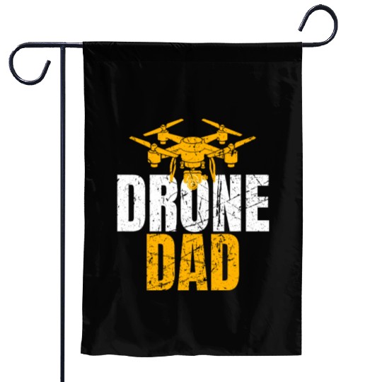 Drone Dad Drone Pilot Drone Operator Quadcopter Garden Flags