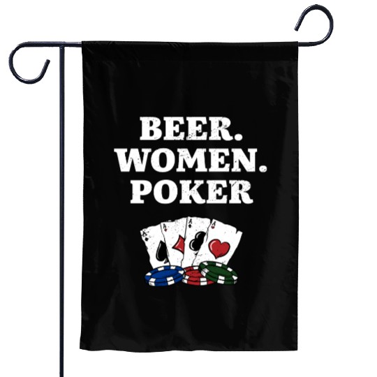Beer Women Poker Casino Gambler Gambling Bettor Garden Flags