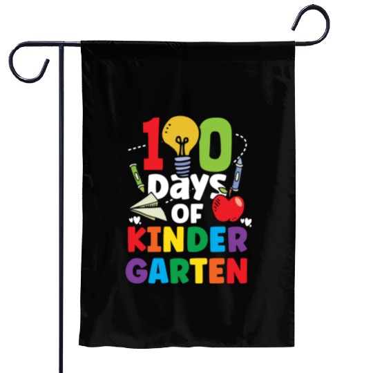 100 Days Of Kindergarten Cute Sweet Sayings Team Garden Flags