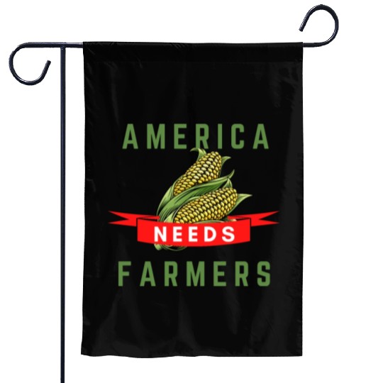 America Needs Farmers Garden Flags - Gifts For Farmers