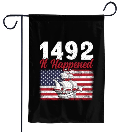 Columbus Day Christopher Columbus Navigator Garden Flags