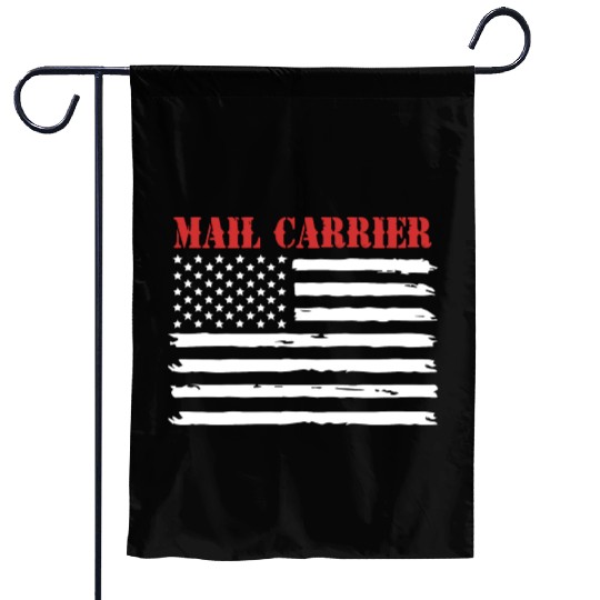 Postman American Flag Mail Carrier Garden Flags