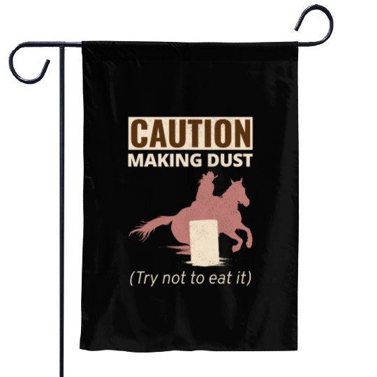 Barrel Racer Rodeo Racing Horse Riding Race Funny Garden Flags