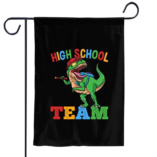High School Team T-Rex Dinosaur Boys Garden Flags