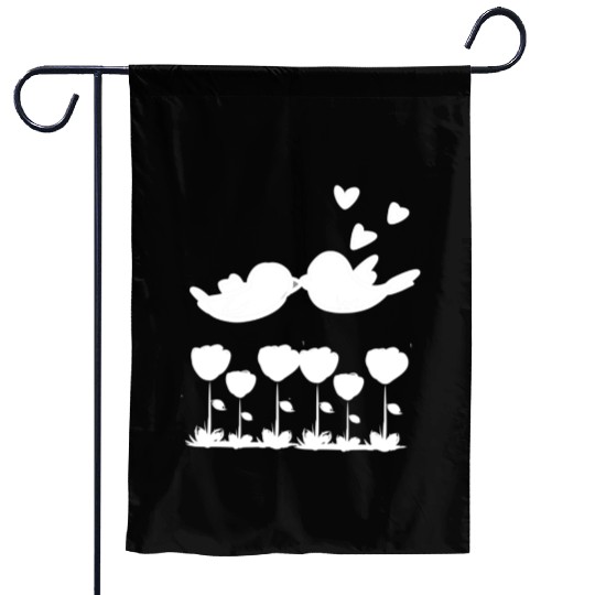 love bird animals nature flowers Garden Flags