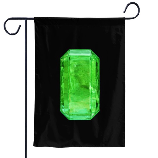 Emerald Crystal Garden Flags