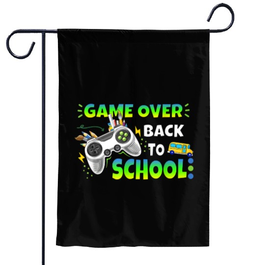 Controller Game Over Back To School Gaming Lover Garden Flags