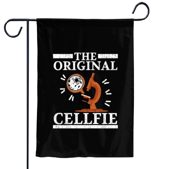 The Original Cellfie Biologist Science Teacher Garden Flags